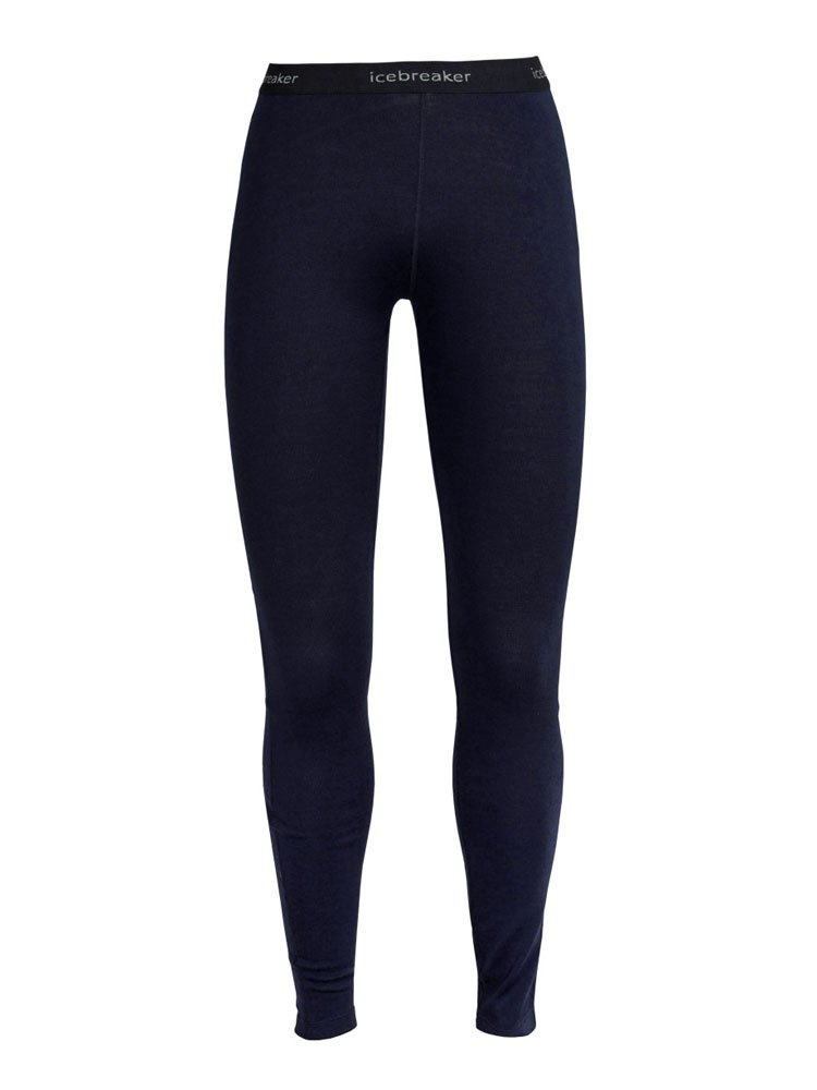 Legginsy damskie Icebreaker 260 Tech granatowe