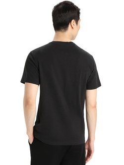 Koszulka z krótkim rękawem Icebreaker Central Classic SS Tee czarna