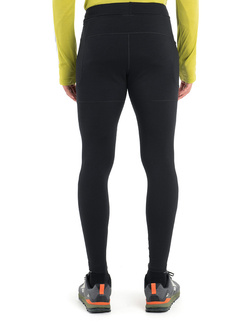 Legginsy męskie Icebreaker Merino Speed Winter Tights czarne