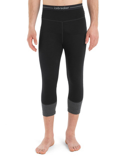 Legginsy Icebreaker ZoneKnit 260 czarno-szare