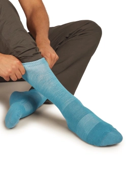 Skarpety Icebreaker Lifestyle Crew Light niebieskie