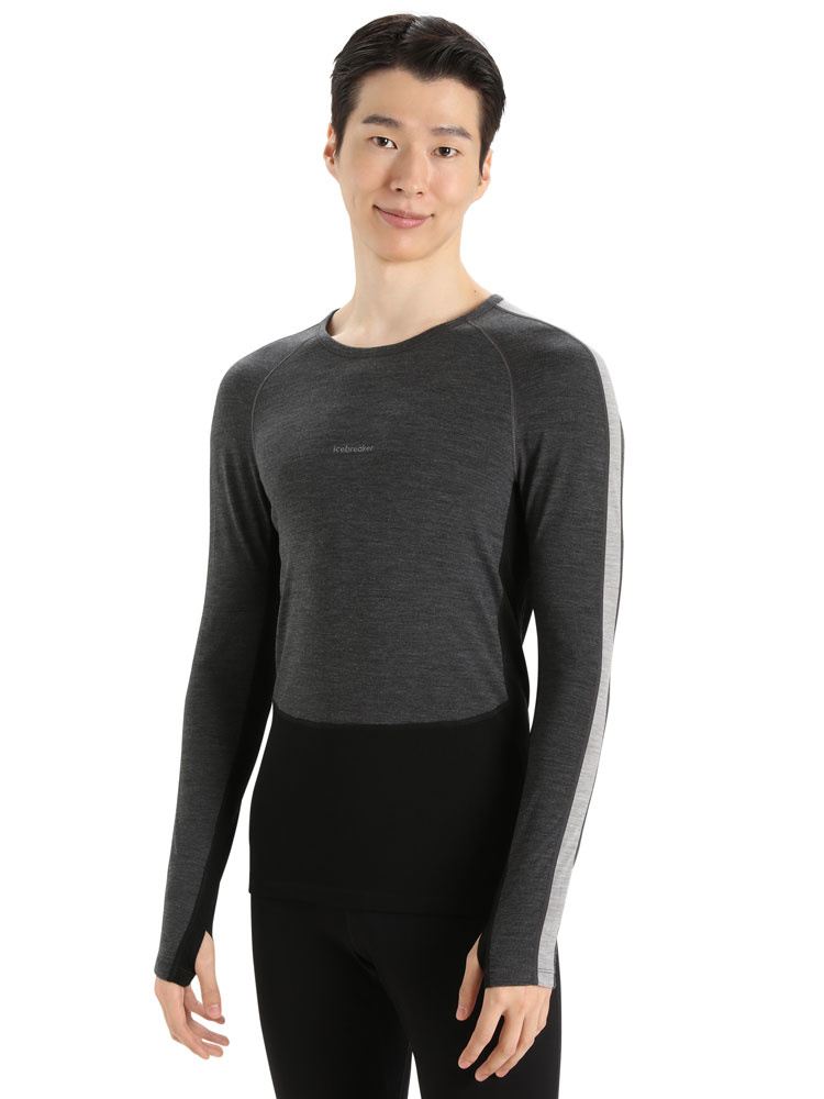 Koszulka Icebreaker ZoneKnit 200 LS Crewe czarna