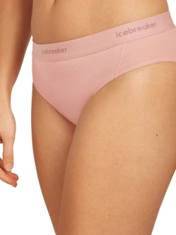 Majtki hipster damskie Icebreaker Merino 125 Cool-Lite™ Sprite Hipster jasnoróżowe
