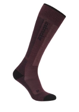 Skarpety damskie Icebreaker Ski+ Light OTC bordowe