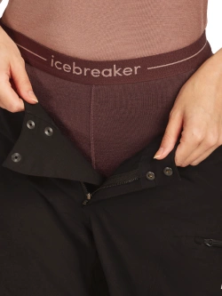 Legginsy termoaktywne damskie Icebreaker 200 Oasis bordowe