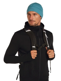Czapka Icebreaker Merino 260 Waffle Knit Wander Reversible Beanie niebieska