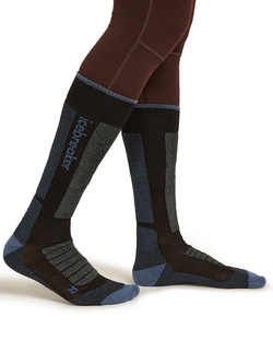 Skarpety damskie Icebreaker Ski+ Medium OTC czarno-szare