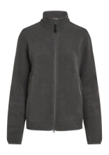 Bluza termoaktywna damska z zamkiem Icebreaker Merino Blend 800 RealFleece Classic Pile LS Zip szara