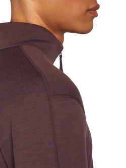 Bluza termoaktywna z zamkiem do połowy Icebreaker 360 RealFleece Elemental bordowa