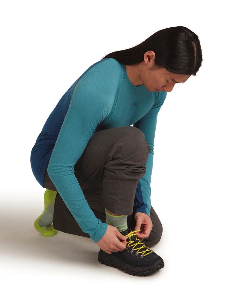 Skarpety termoaktywne Icebreaker Merino Hike+ Medium Crew zielono-żółte