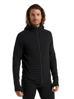Bluza Icebreaker ZoneKnit LS Zip Hoodie czarna