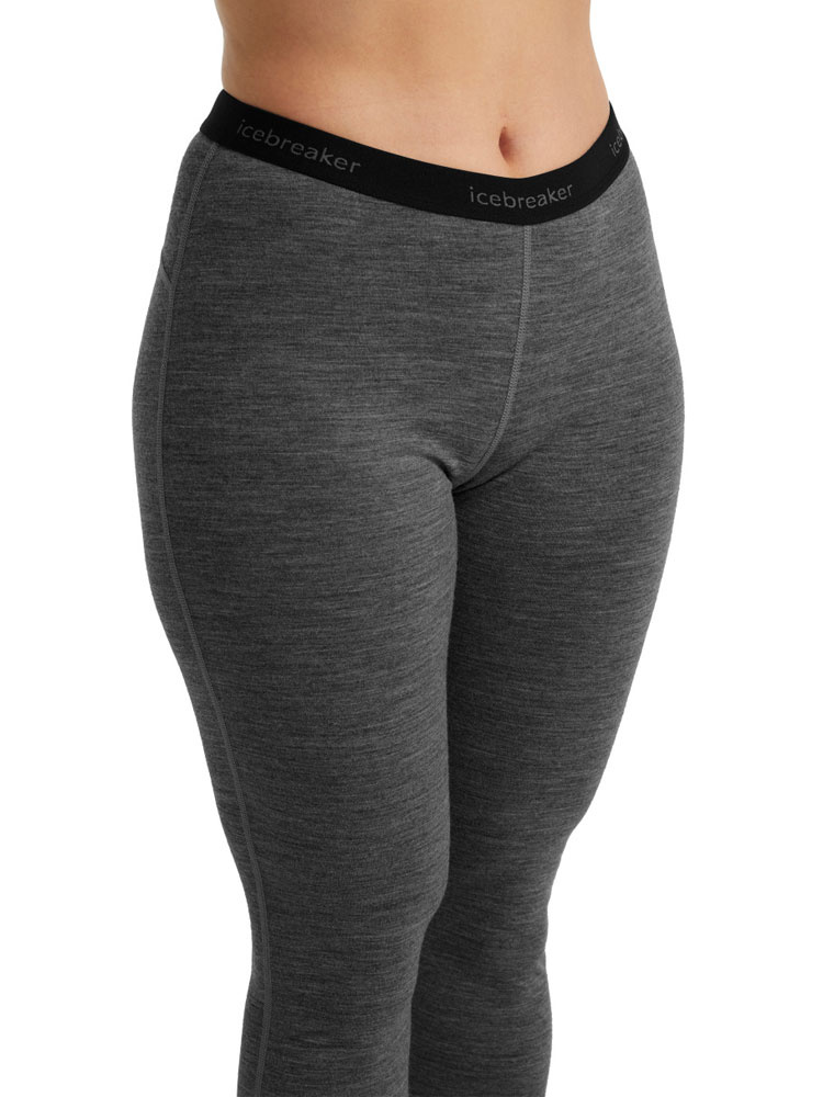 Legginsy termoaktywne damskie Icebreaker 200 Oasis szare