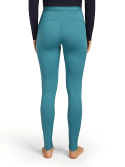 Legginsy termoaktywne damskie Icebreaker 200 Oasis niebieskie