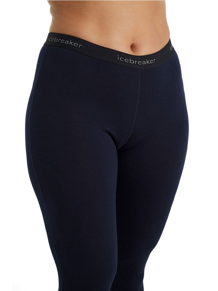 Legginsy damskie Icebreaker 260 Tech granatowe
