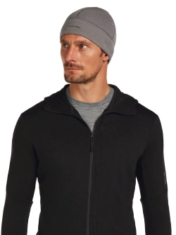 Czapka Icebreaker Merino 260 Waffle Knit Wander Reversible Beanie szaro-czarna