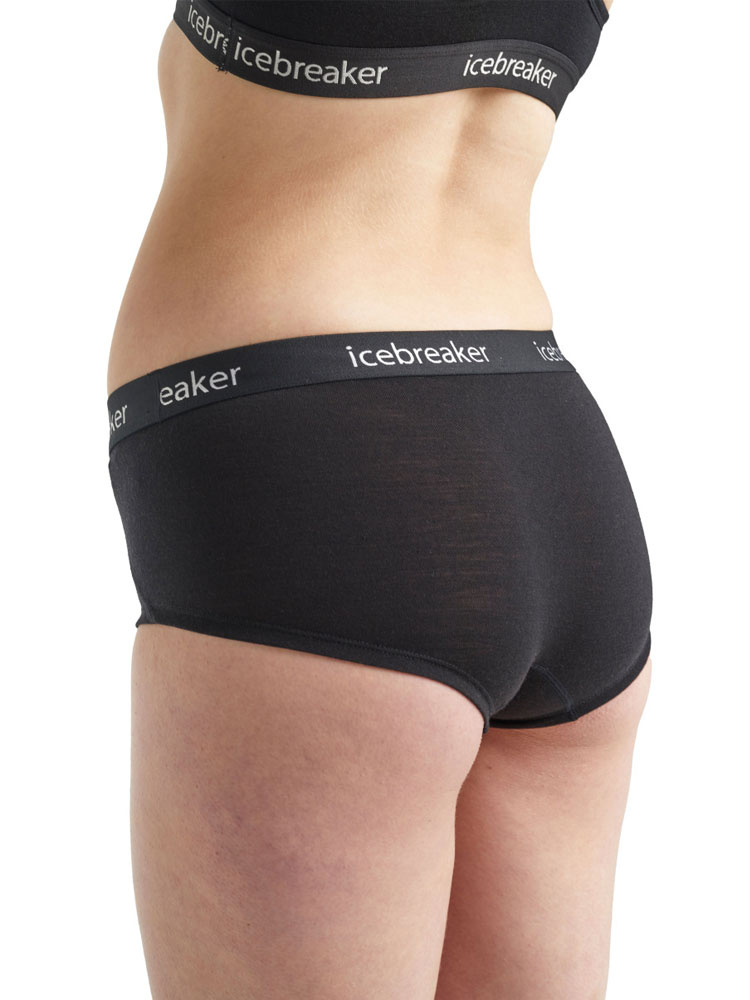 Bokserki damskie Icebreaker Sprite Hot czarne