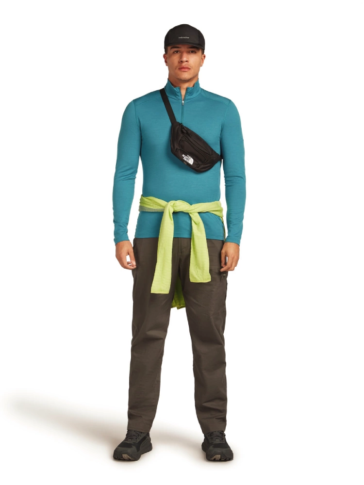 Koszulka termiczna z zamkiem do połowy Icebreaker 200 Oasis niebieska