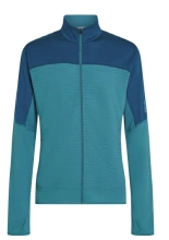 Bluza termoaktywna z zamkiem Icebreaker Merino Blend 300 RealFleece Descender LS Zip niebieska