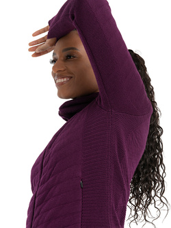 Bluza damska Icebreaker ZoneKnit Explore fioletowa