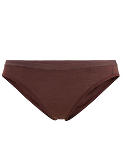 Figi damskie Icebreaker Siren Bikini brązowe