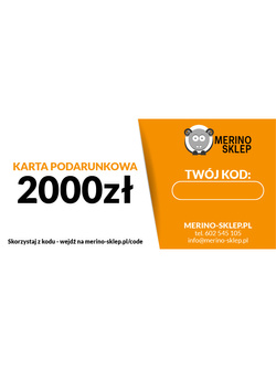 Karta podarunkowa o wartości 2000,- PLN
