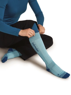 Skarpety damskie Icebreaker Ski+ Medium OTC niebieskie