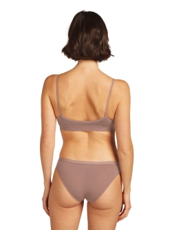 Biustonosz Icebreaker Merino 150 Siren Inserts pudrowo różowy