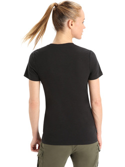 Koszulka damska Icebreaker Central Classic czarna