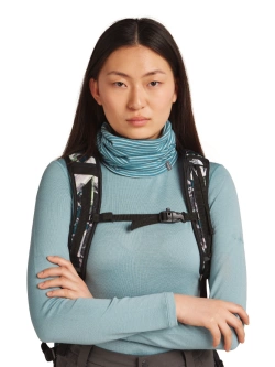 Kołnierz Icebreaker Flexi Chute niebiesko-biały