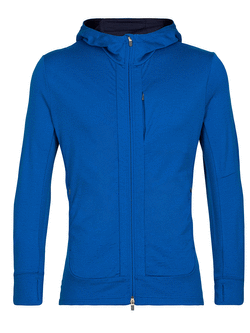 Bluza Icebreaker Quantum III LS Zip Hood niebieska