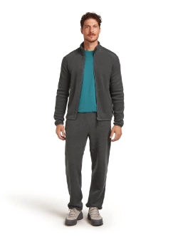 Bluza termoaktywna z zamkiem Icebreaker Merino Blend 800 RealFleece Classic Pile LS Zip szara
