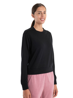 Bluza termoaktywna damska Icebreaker Merino Crush II czarna