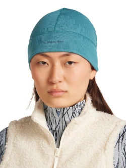 Czapka Icebreaker Merino 260 Waffle Knit Wander Reversible Beanie niebieska