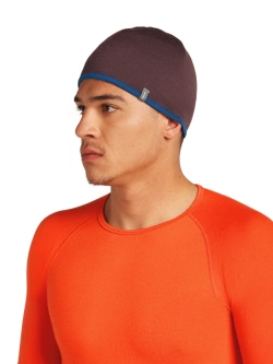 Czapka Icebreaker Pocket Hat niebiesko-bordowa