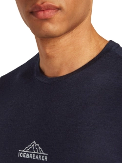Koszulka termoaktywna z długim rękawem Icebreaker Merino 150 Tech Lite LS Tee Road To Cook granatowa