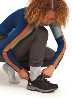 Skarpety termoaktywne damskie Icebreaker Merino Hike+ Heavy Crew szare