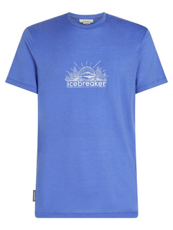 Koszulka termoaktywna Icebreaker 150 Tech Lite III SS Tee IB Grown Naturally niebieska