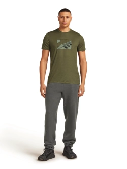 Koszulka termoaktywna z krótkim rękawem Icebreaker Merino 150 Tech Lite SS Tee In The Wild zielona