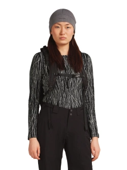 Czapka Icebreaker Merino 260 Waffle Knit Wander Reversible Beanie szaro-czarna