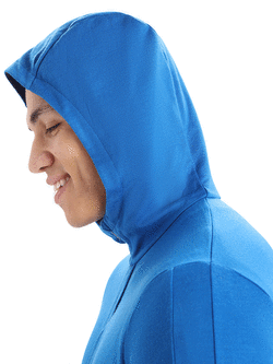 Bluza Icebreaker Quantum III LS Zip Hood niebieska