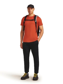 Koszulka termoaktywna z krótkim rękawem Icebreaker Merino 150 Tech Lite SS Tee Mountain Pulse czerwona