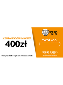 Karta podarunkowa o wartości 400,- PLN