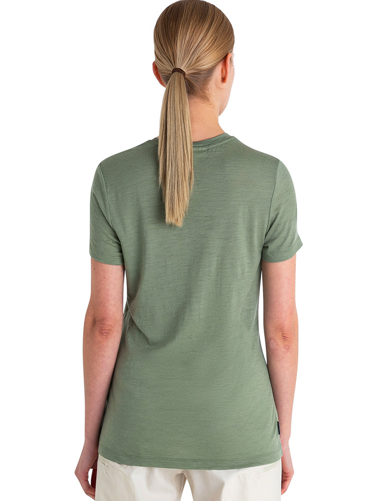 Koszulka termoaktywna damska Icebreaker 150 Tech Lite III SS Tee zielona