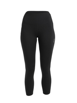 Legginsy termoaktywne damskie Icebreaker 260 Fastray II 25" z wysokim stanem, czarne