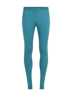 Legginsy termoaktywne damskie Icebreaker 200 Oasis niebieskie
