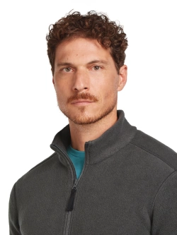 Bluza termoaktywna z zamkiem Icebreaker Merino Blend 800 RealFleece Classic Pile LS Zip szara