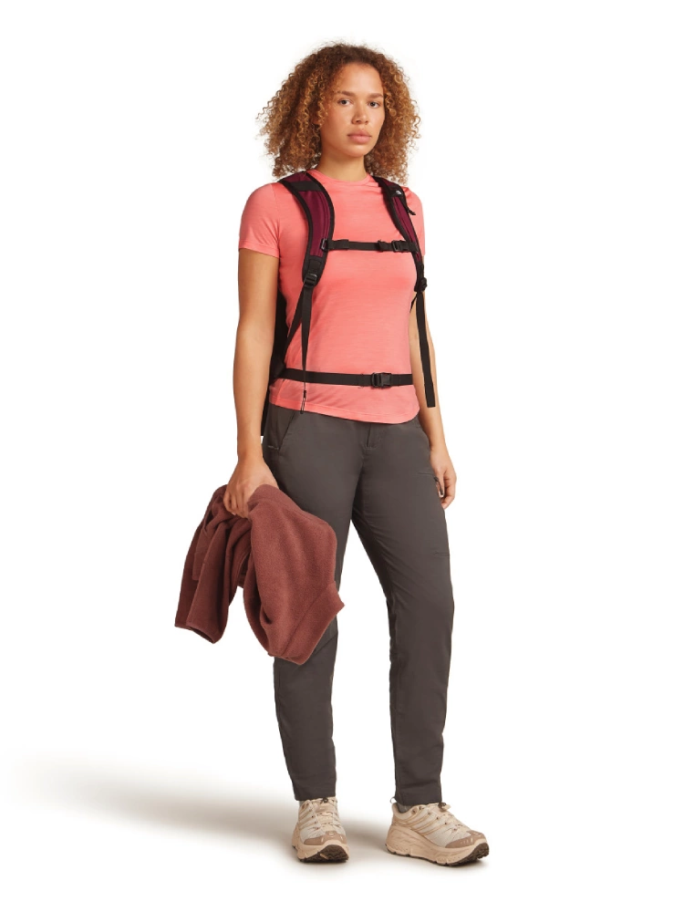 Koszulka termoaktywna damska Icebreaker 125 Cool-Lite™ Sphere III SS Tee różowa