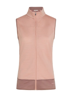 Kamizelka termoaktywna damska Icebreaker Merino Blend 300 RealFleece Descender Vest różowa