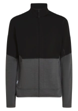 Kurtka termoaktywna Icebreaker Merino Blend 400 RealFleece Descender LS Zip czarno-szara