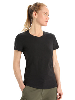 Koszulka damska Icebreaker Central Classic czarna